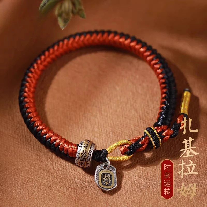 2026 New Style Vajra Knot Tibetan Handwoven Amulet Zakiram Silver Pendant Ethnic Jewelry Festival Gift for Men Women