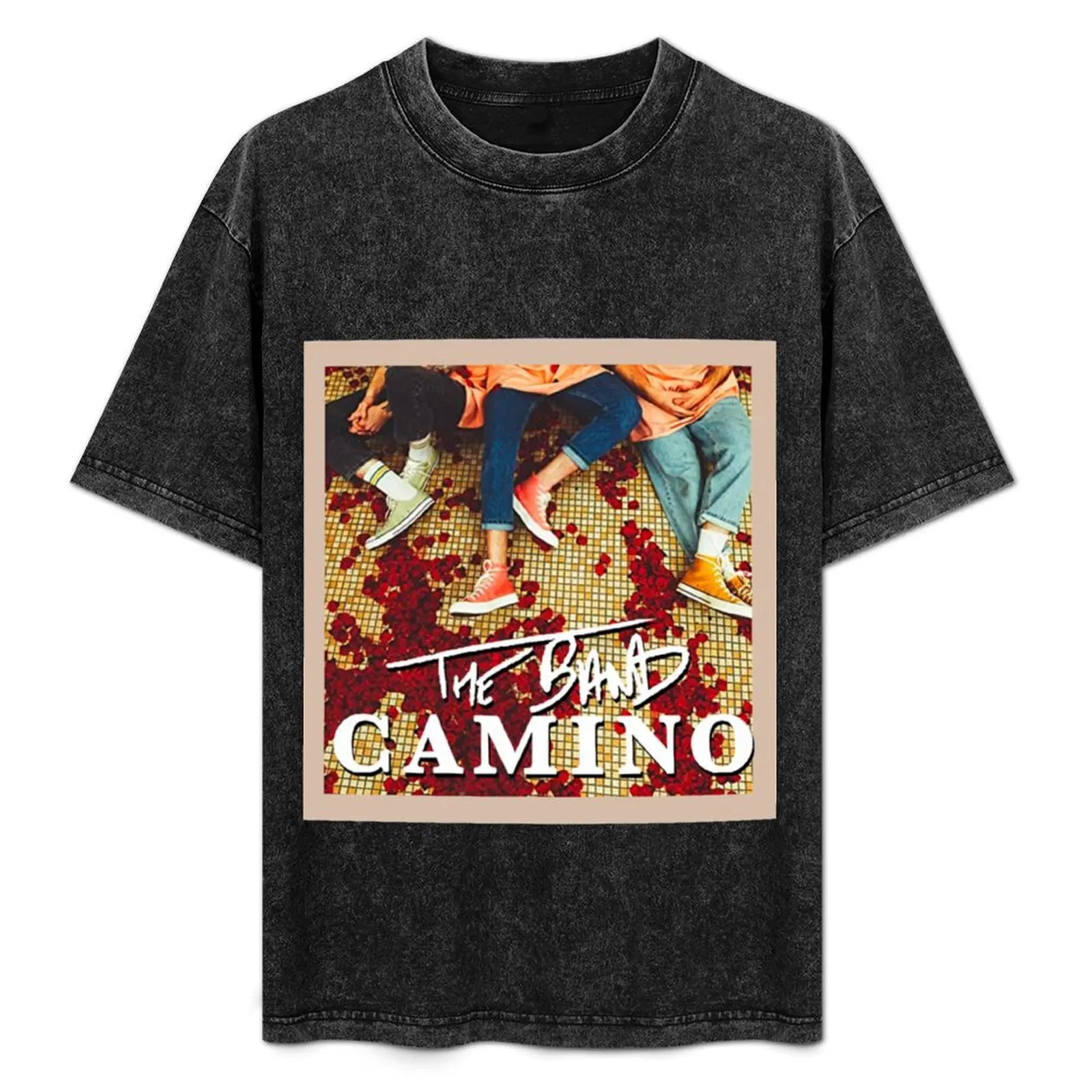 

Tha Band Camino T-Shirt Basic Solid Color Short Sleeve Cotton Top