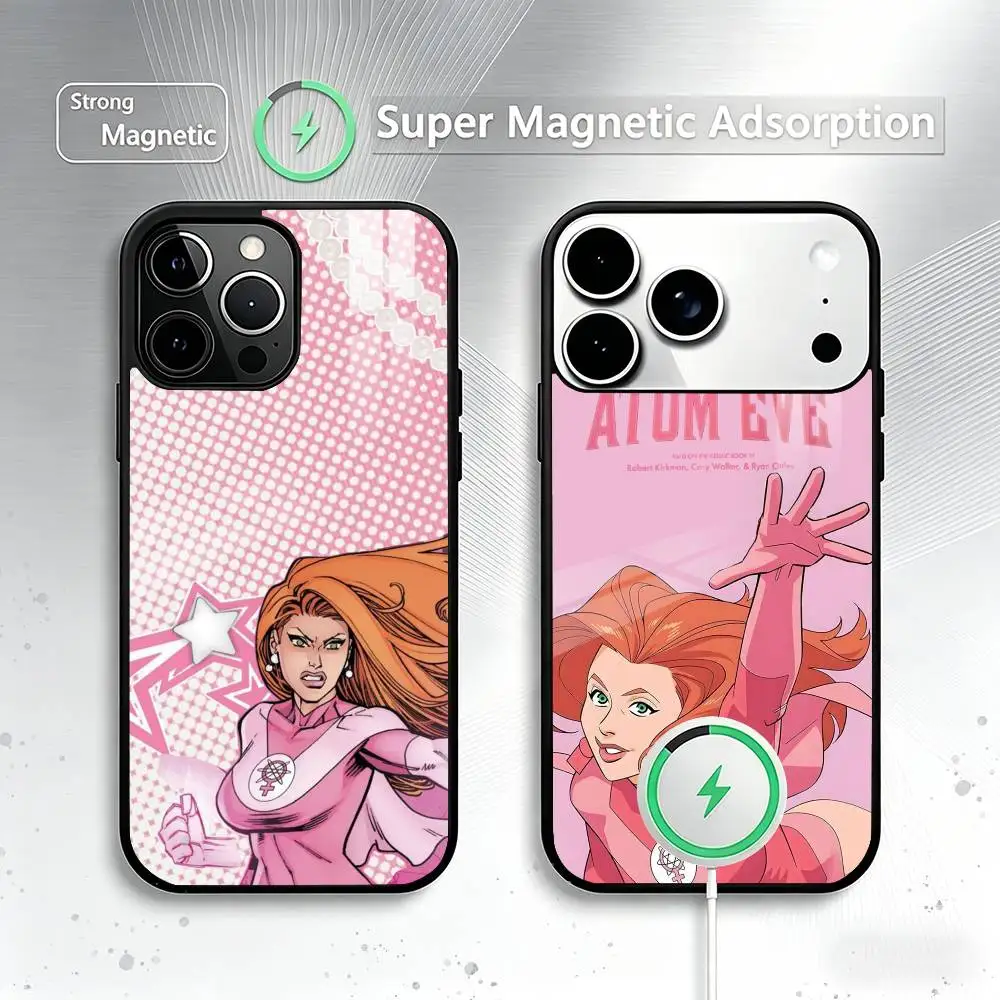 

I-Invincible Season2 Atom Eve Phone Case For iPhone17,16,15,14,13,12,11 Plus,Pro Allows magnetic wireless charging