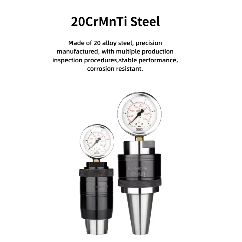 Spindle Drawbar Force Gauge Precision Tension Tester for BT30/40/50 ISO20/25 SK30/40/50 HSK40E/50A/63A 20CrMnTi