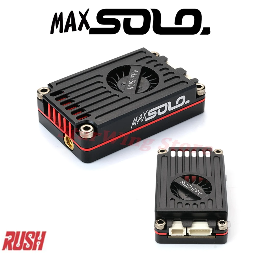 RUSHFPV TANK MAX SOLO VTX 5.8G 48CH PitMode Pitmode 25mW 400mW 800mW 1.6W Adjustable VTX 2-6S Microphone for FPV Long Range