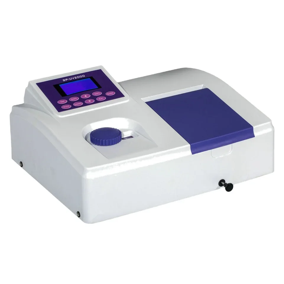 Visible Spectrometer, UV-VIS Spectrophotometer,  auto calibration 190-1100nm, 2nm, LCD