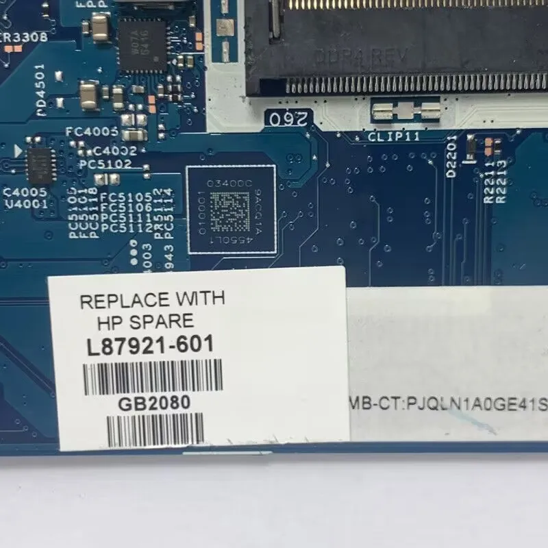 L87921-001 L87921-501 L87921-601 für HP 14-dh Laptop Motherboard 448,0 l 102,0011 mit srgkg I5-1035G1 cpu 77086-1 19798 gut getestet