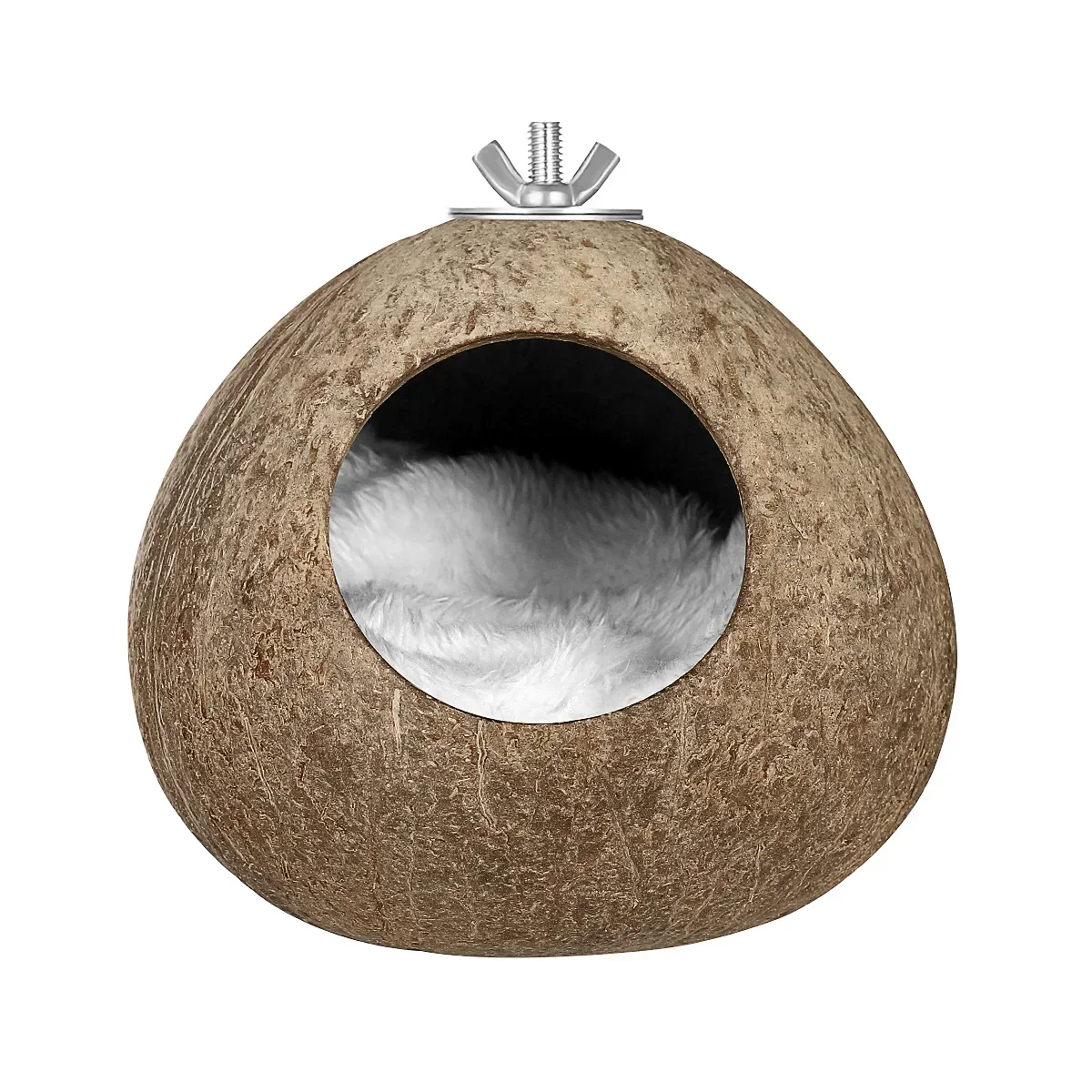 Garden Delicate Squirrel Pet Bird Shell Coconut Hamster Crafts Breeding Toy For Pendant Nest House