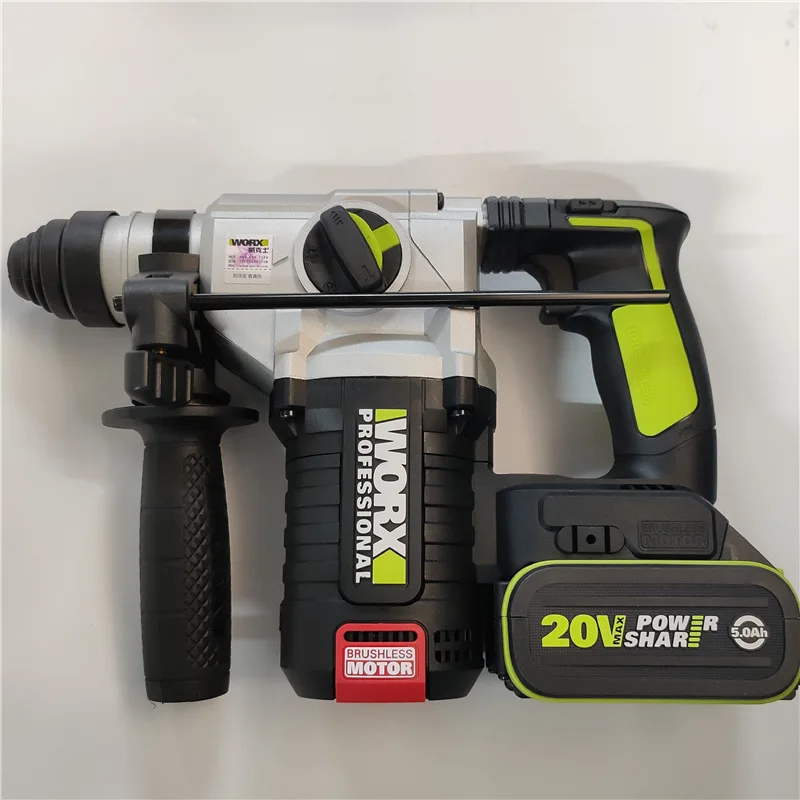 

Wholesale Brushless Lithium-Ion Impact Drill WU388 High-Power Electric Hammer Cordless Concrete Drilling Power Tool