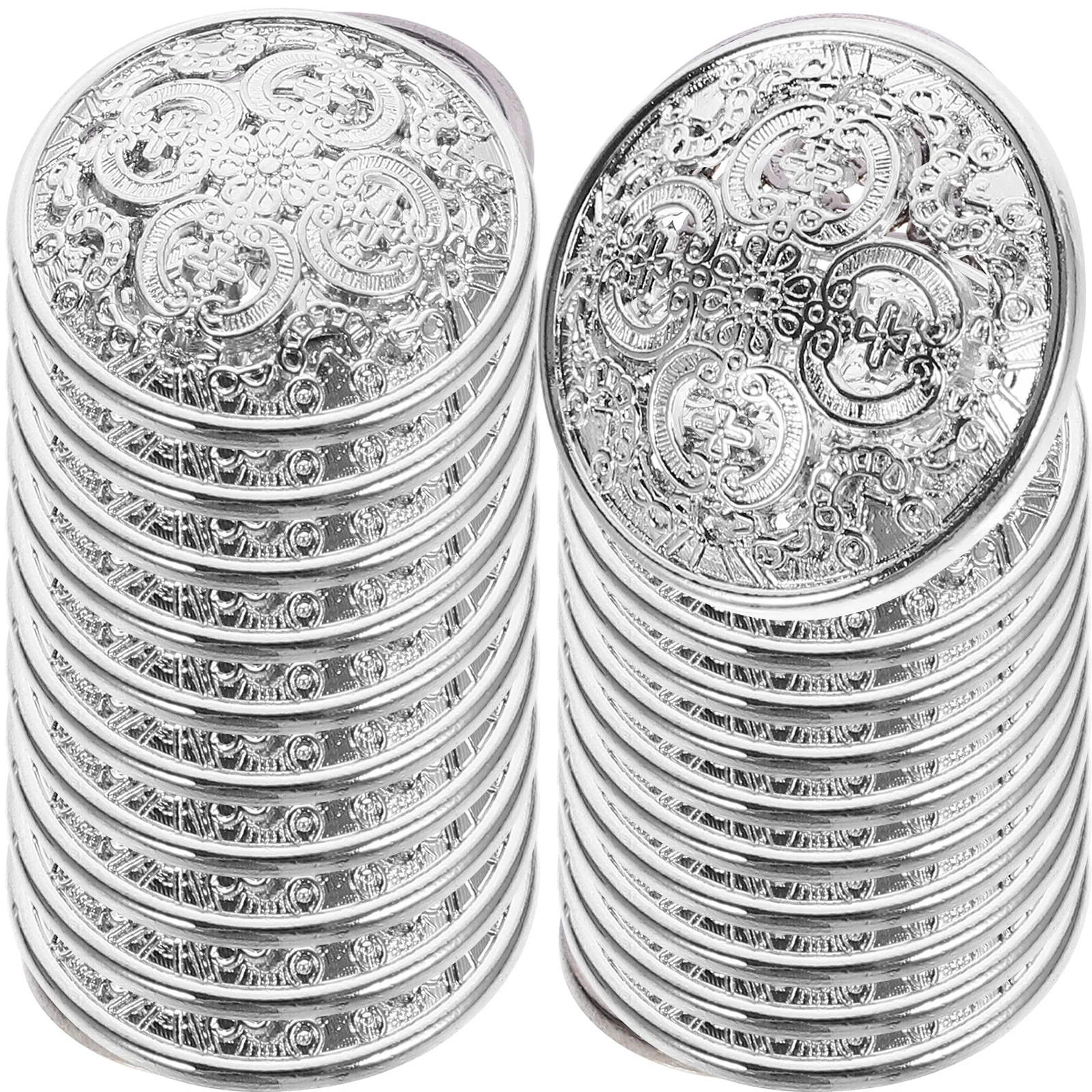 

20 шт. металлических пуговиц, прочные декоративные пуговицы для шитья, для самостоятельного изготовления одежды, замена пуговиц для курток, пальто, костюмов