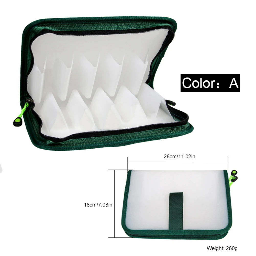 PVC 낚시 액세서리 루어 가방 휴대용 오징어 지그 가방 방수 지퍼 낚시 애호가 용품