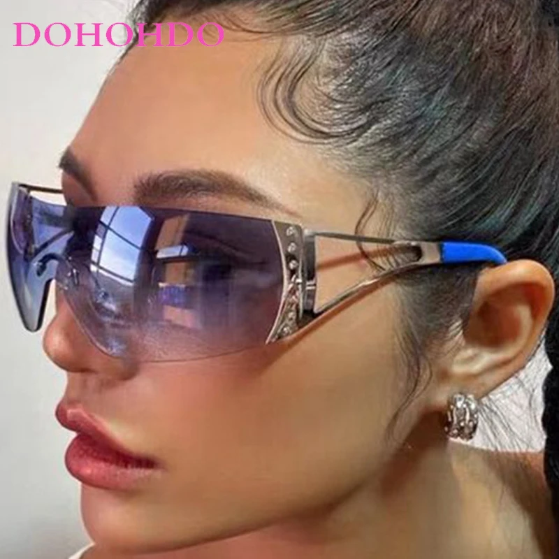 Vintage Y2K Rimless… - image