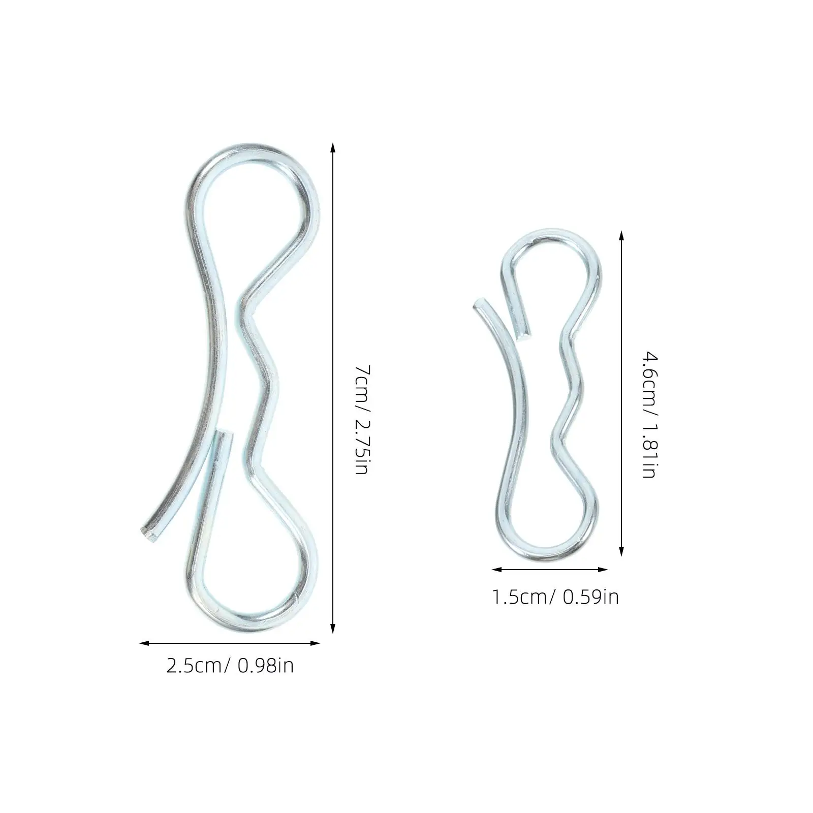 5PCS Blocco papillon Perni divisi Clip per ponte Durevole Versatile Tagliaerba marino per esterni Gancio di stoccaggio compatto leggero