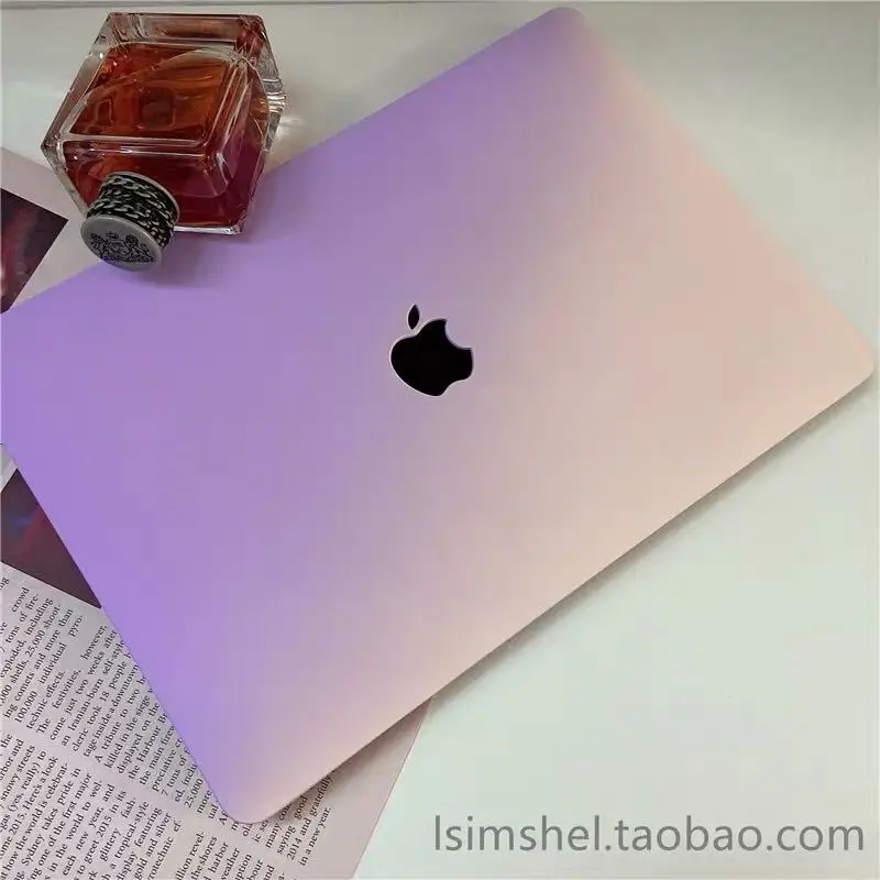 Slim Gradient-Coloured Protective Case Laptop Case for MacBook Air M4 Pro 13 M2 2022 Cover M1 2023 Pro 14 16 M3 2024 Hard Shell