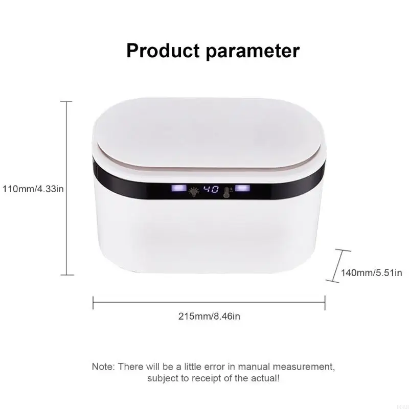 D0ab Baby Wet Wipe ấm hơn và bộ phân phối lau ướt 3 LED sáng cho đêm