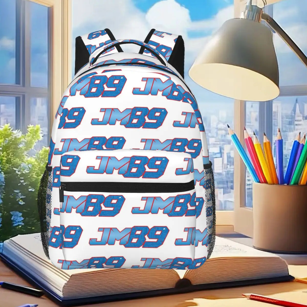 

Jorge Martin Number 89 Backpack Student Boys Girls BookBag Kids School Bag Computer Shoulder Bags for Men Women