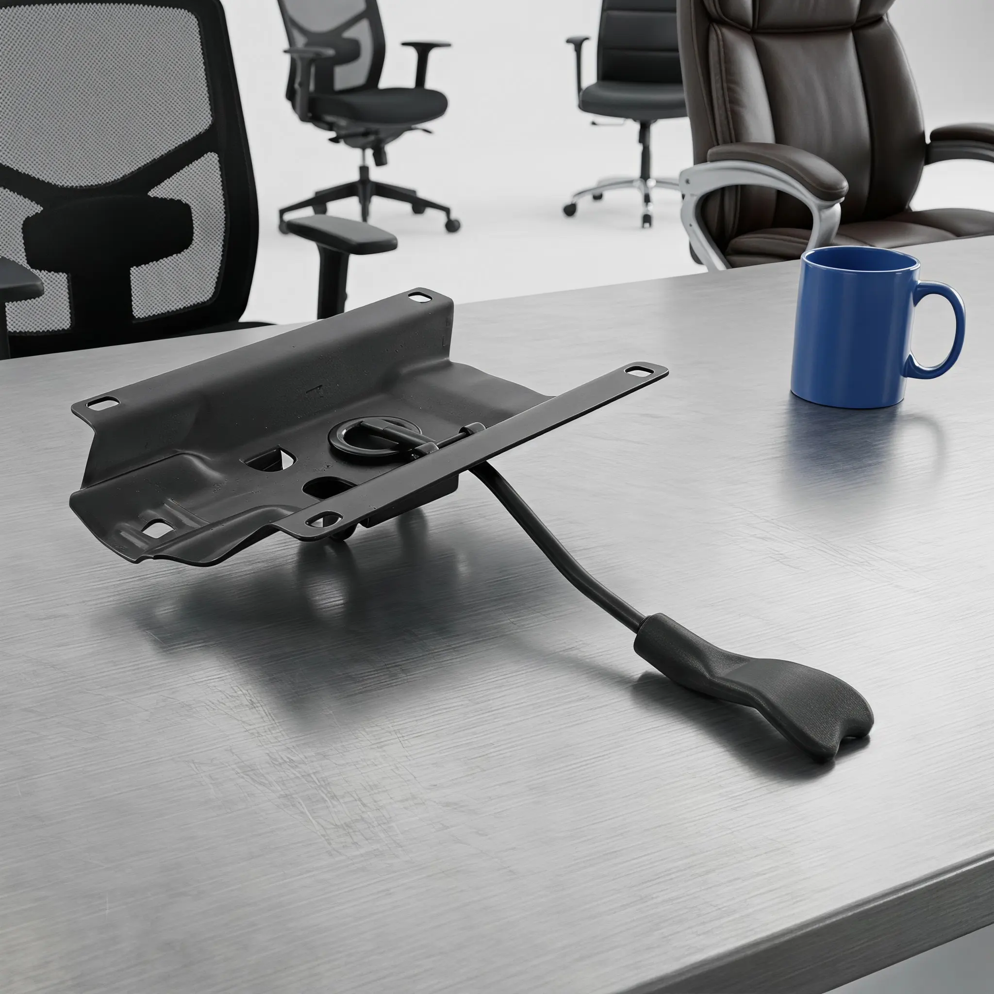 Swivel Base 6.9x5.7 Tilt Control Mechanism Replacement Office Chair Mounting Plate Metal Seat Support Chair Repair Parts