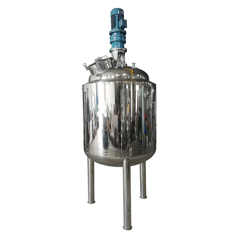 

500L Honey Juice Stainless Steel 304 316L Shampoo Soap Jacketed Electric Heating Homogenizer Mixing Tank