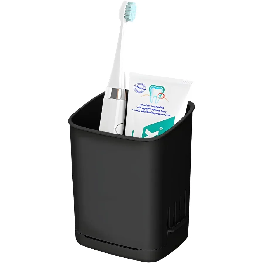 

Toothbrush Holder Cup Wall Mounted Drill-Free for Bathroom Shower Electric Toothbrush Toothpaste Razor Holder Removable Waterpr