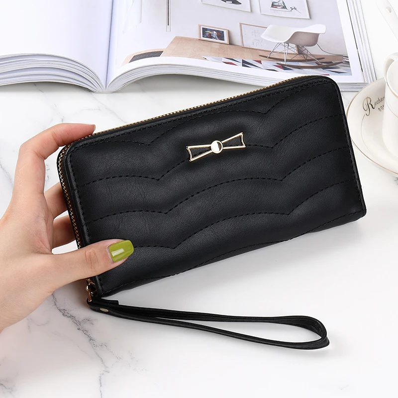 Fashion Simple Multicolour Long Wallet Commuting Out Multi Card Position Large Capacity Portable Cell Phone Wallet