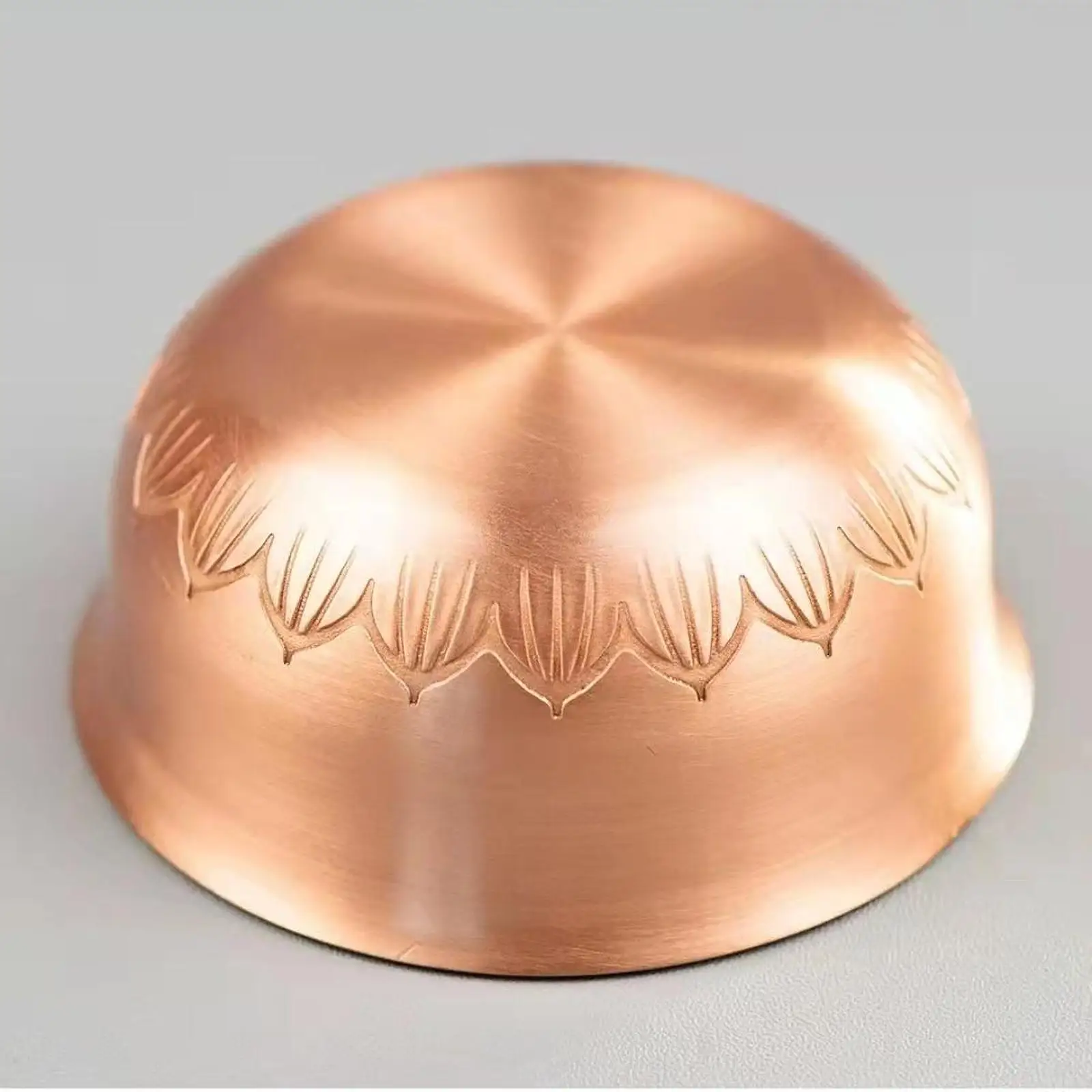 Tibetan Buddhist Water Offering Bowl,Brass Worship Cup Artwork Home Decorative Bowl Wine Cup for Bedroom,Meditation,Fireplace