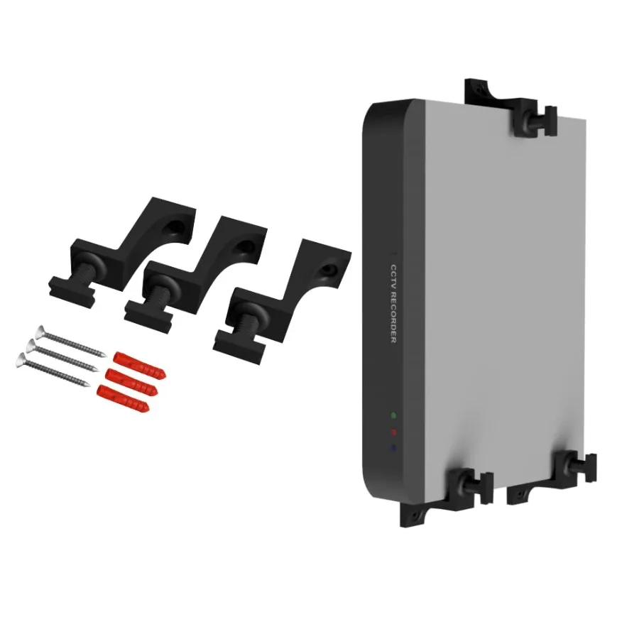 

Adjustable Brackets Wall Bracket for DVR NVR Router Switch Mini PC Console Freeview Cable Box Wall Mount Modem - Universal Hide