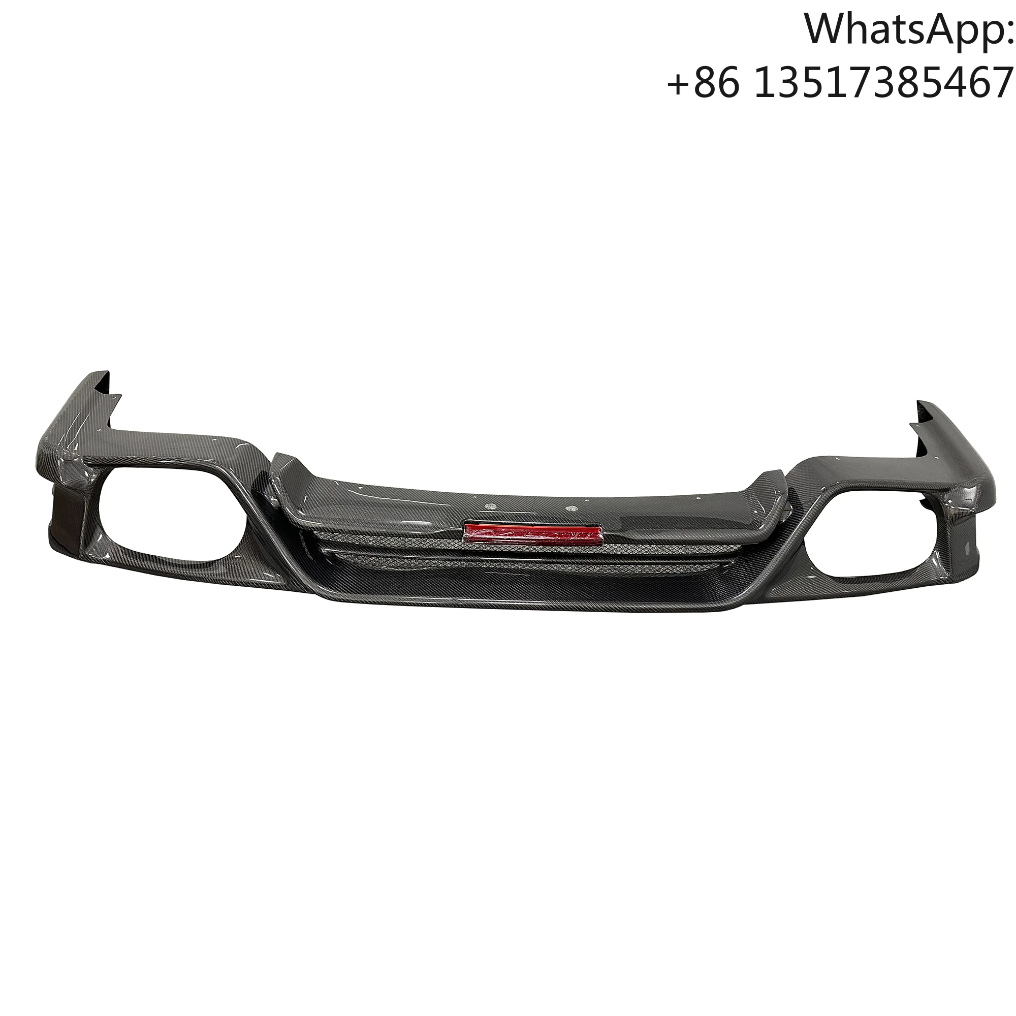

Top Secret Style Carbon Fiber Car Rear Bumper Diffuser Lip With Fog Lamp for Nissan GTR R35 2008-2016