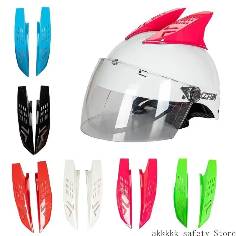 

XXFF Sport Helmet Accessories Cool Helmet Sticker 2Pcs Decorative Helmet Horn Punk Decoration