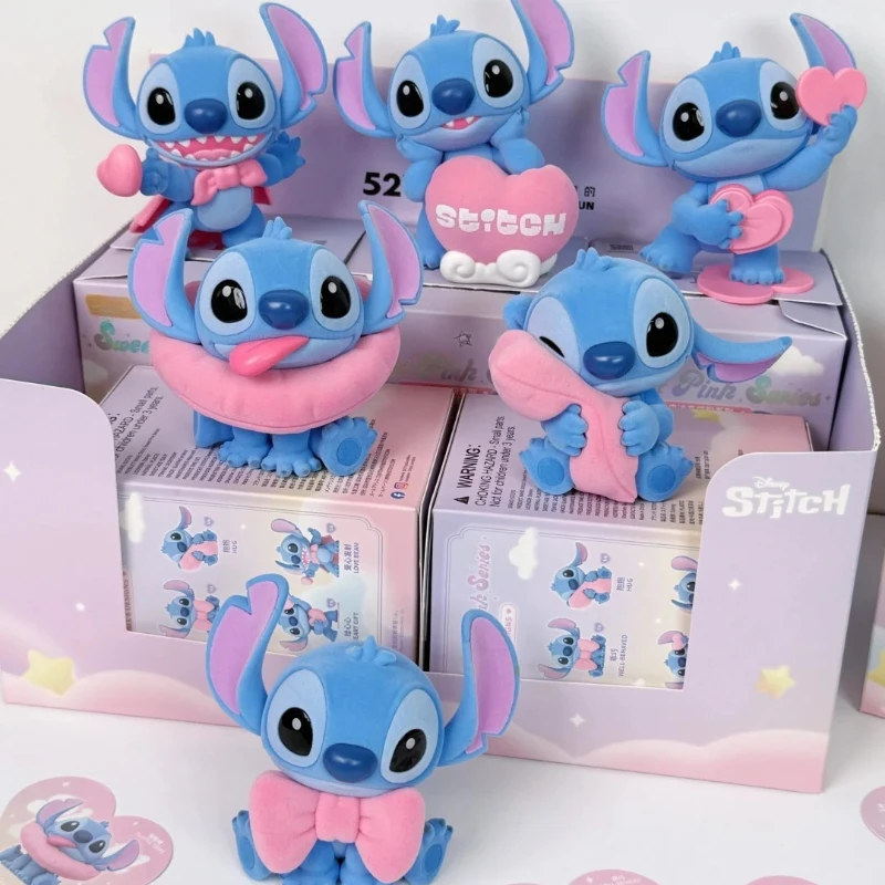 

52TOYS Stitch Warm Pink Blind Box Stitch Action Figure Surprise Bag Mystery Box Cute Anime Doll Pendant Statue Collectible Toys