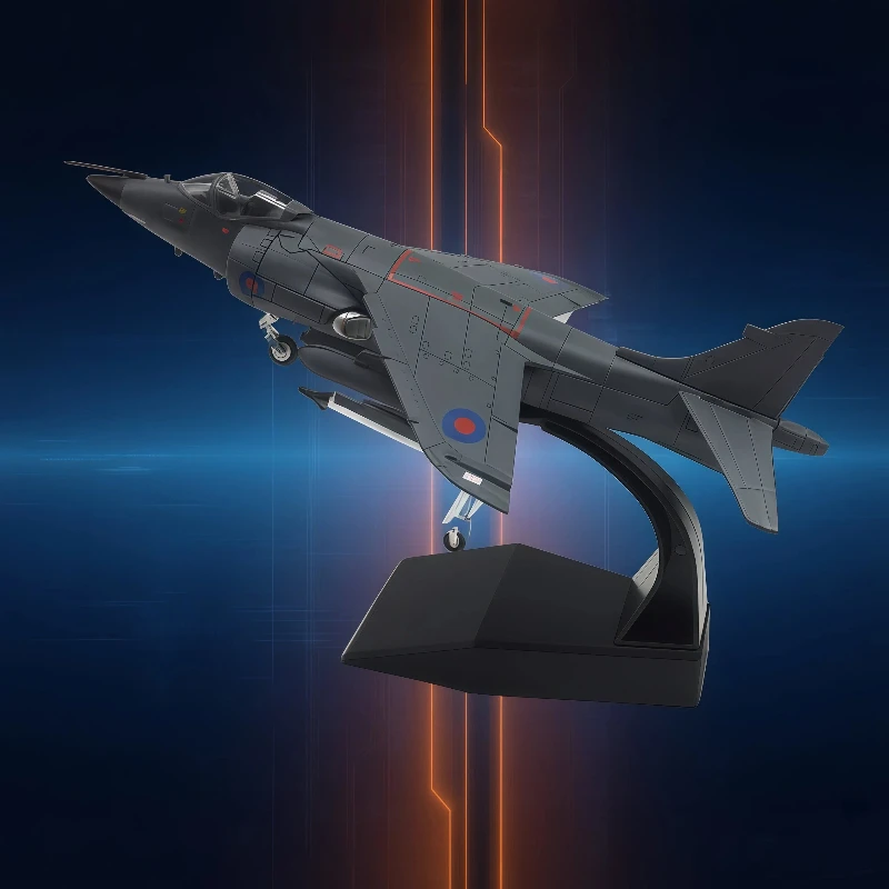

Generic 1:72 British Harrier Sea Harrier Fighter Jet Alloy Finished Military Plane Model Desktop Ornament Toy For Military Fans