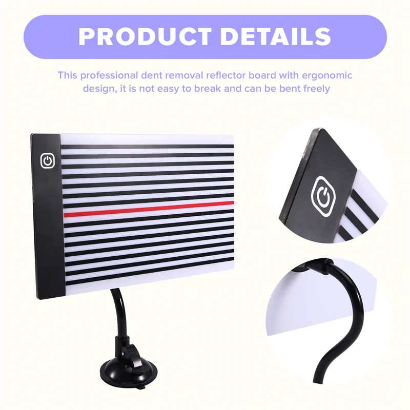 

Отражатель для проверки выравнивания автомобиля, лампа для ремонта вмятин автомобиля, профессиональный светильник для ремонта автомобиля