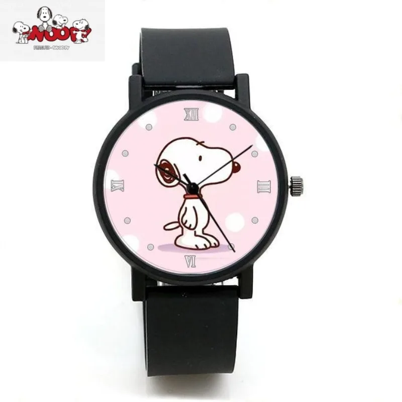 Kawaii Snoopy anime peripheral cartoon Y2k watch sports student creative personality trendy quartz watch birthday gift wholesale