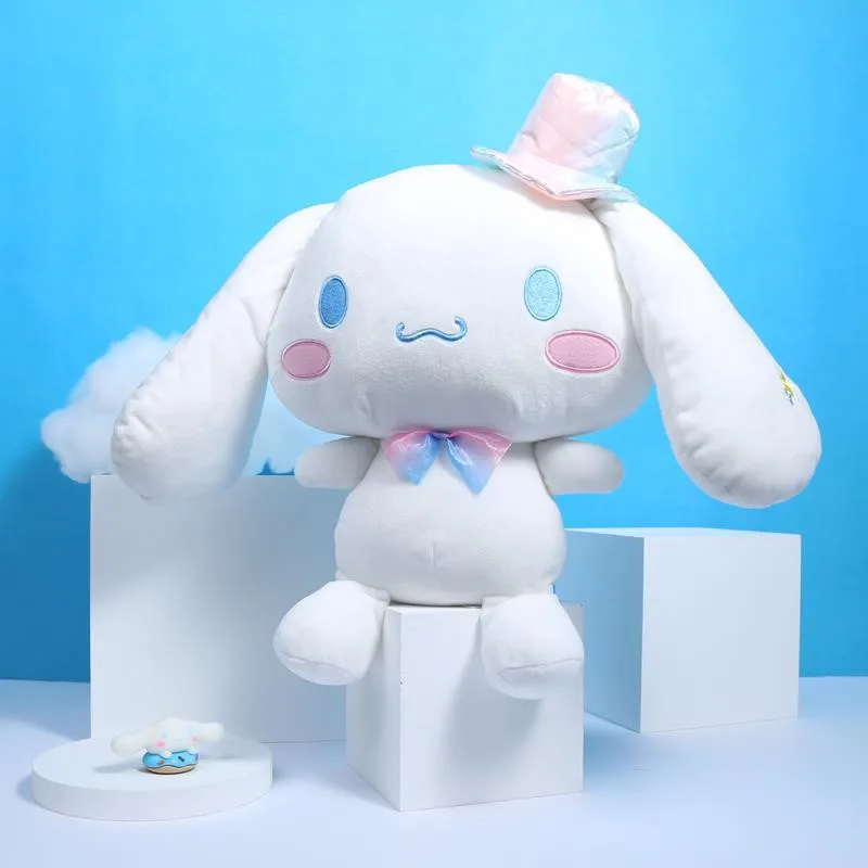 Chính Hãng Sanrio Kuromi Nhồi Bông 38Cm Kawaii Công Chúa Nơ Bé Gái Gối Sofa Mềm Mại Anime Hoạt Hình Trẻ Em Sang Trọng Đồ Chơi Ngày Lễ quà Tặng