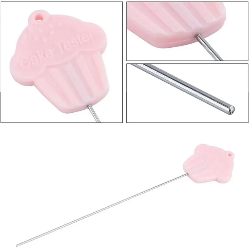 1 szt. Stalowy tester do ciast Igła do testowania pieczenia ciast i ciasteczek Domowe pieczenie Muffiny Chleb Tester Igła antyoparzeniowa