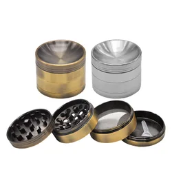 HORNET CNC Multi Functional Concave Herb 4 Parts 55 MM Zinc Alloy Spice Miller Chromium Crusher Moledor De Hierba