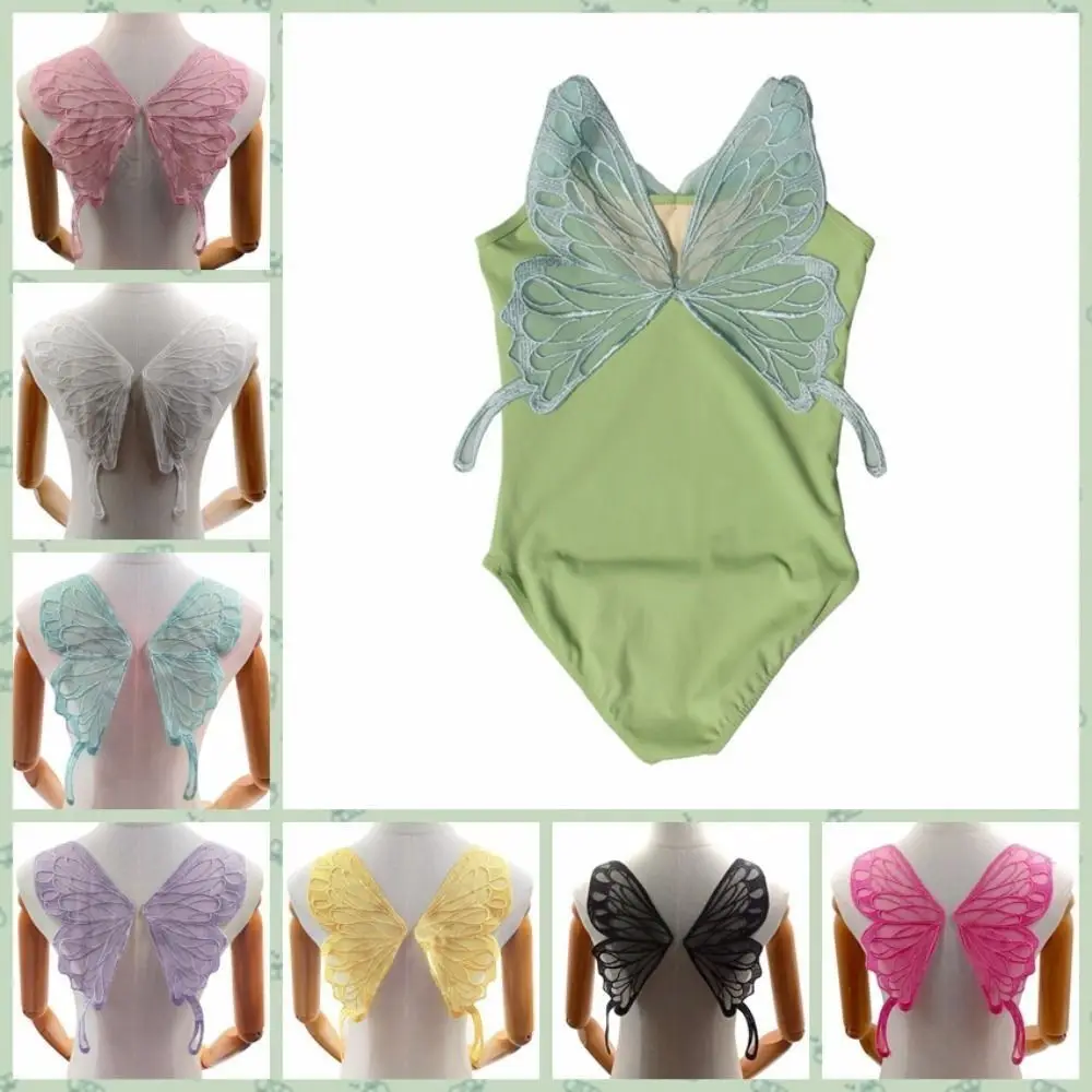 

Органза, крылья бабочки, нашивки, кружевная ткань, 3D нашивки на крылья, украшение для одежды «сделай сам», декоративный цветок