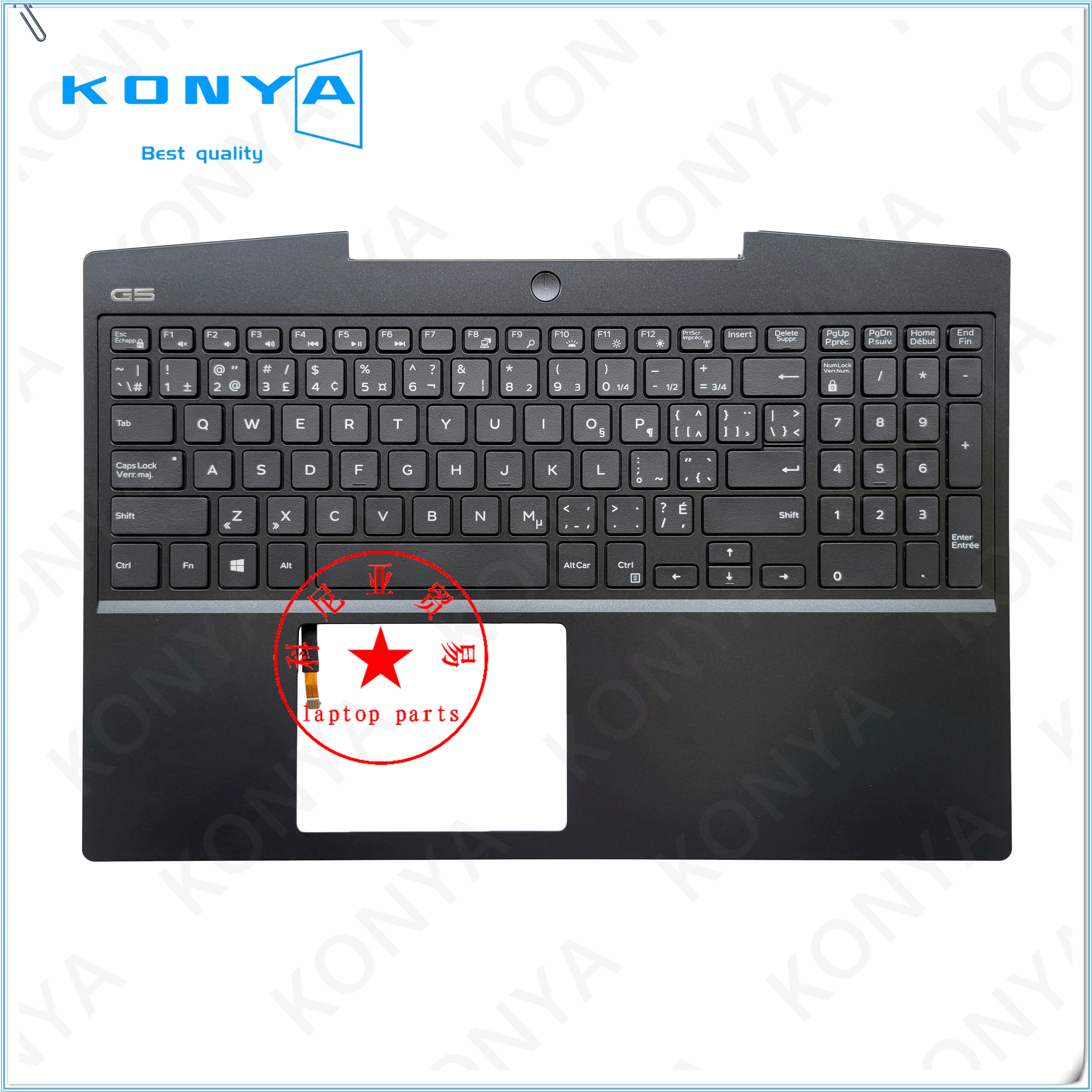 

New Original For Dell G5 5500 Series Laptop Palmrest Upper Case Cover With Backlit Keyboard 1RPF5 0X7RC 77HP9 J4GH8 TKJ8F 848YV