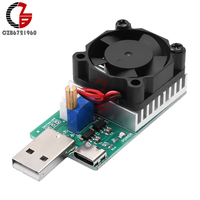 USB Load Tester Electronic Load Test Resistor Module 22.5W USB & Type C Interface Adjustable Constant Current with Cooling Fan