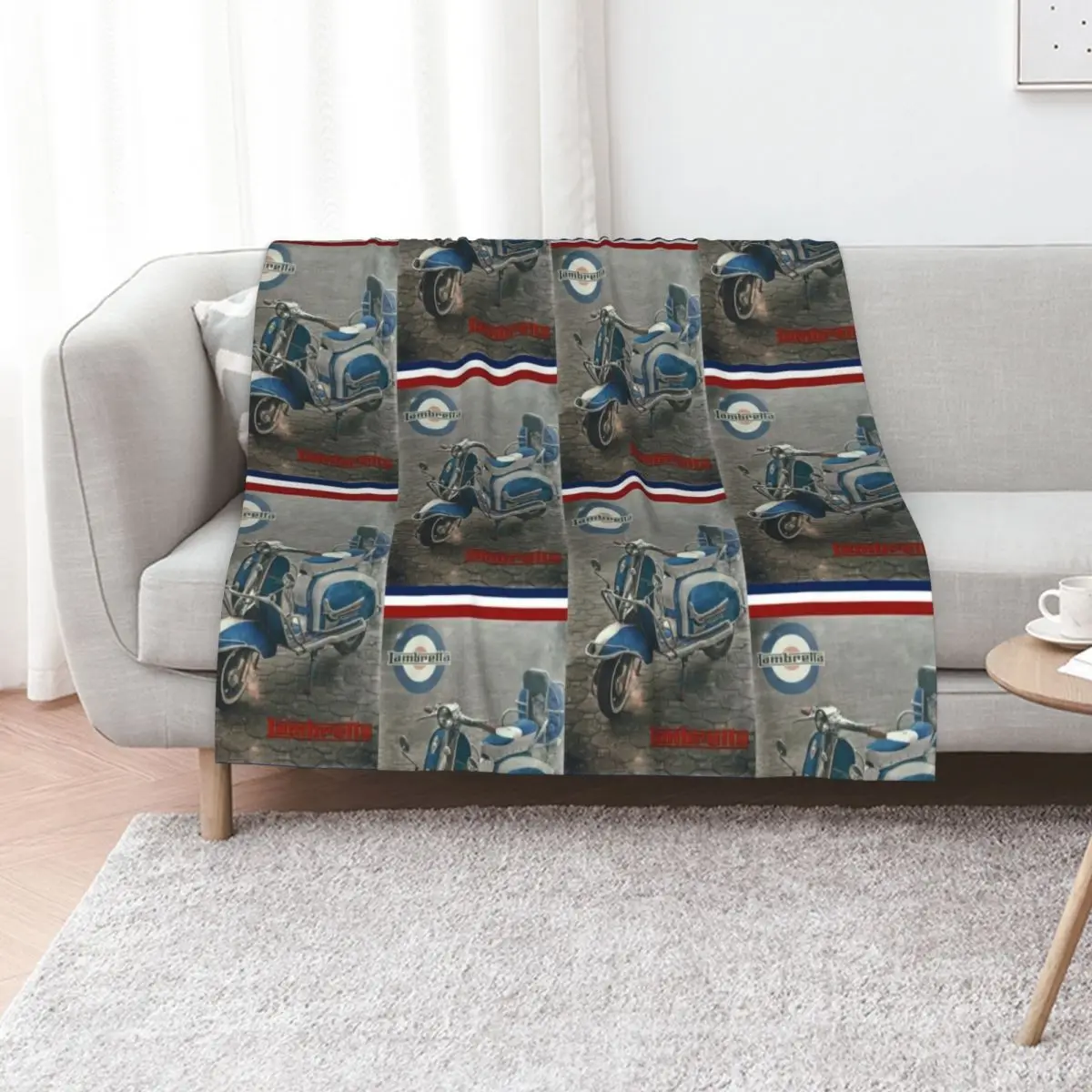

Retro Lambretta scooter Throw Blanket wednesday cosplay anime Luxury Brand funny gift Blankets
