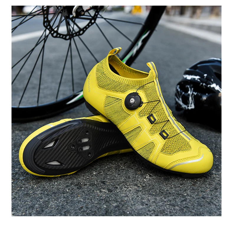 Männer MTB Radfahren Schuhe Atmungsaktive Stollen Rennrad Schuhe Racing Geschwindigkeit Turnschuhe Frauen Mountainbike Schuhe für Shimano SPD SL – Detail 18