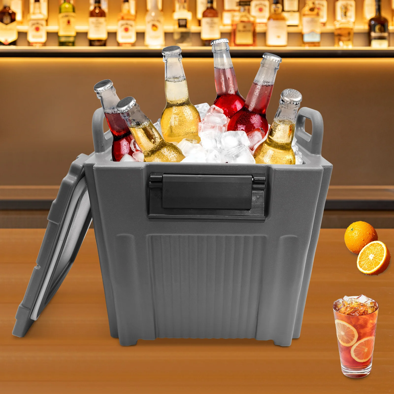 Portable Thermal Beverage Server Versatile 2-Way Design Insulated Beverage Dispenser with Handles for Restaurants/Hotels