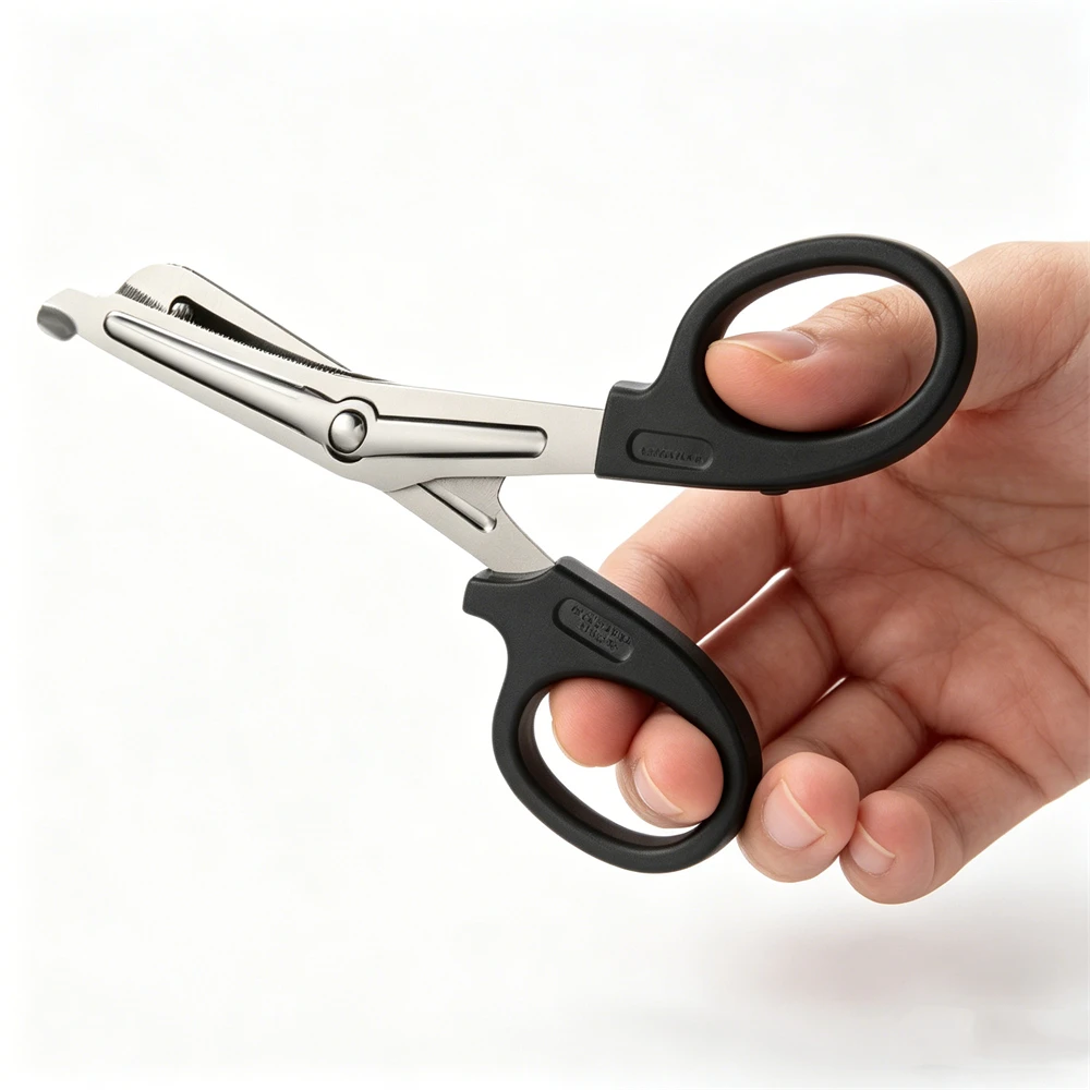 1/2 tijeras de 15 cm para vendajes, cortador de vendajes, herramientas portátiles para exteriores, tijeras de supervivencia