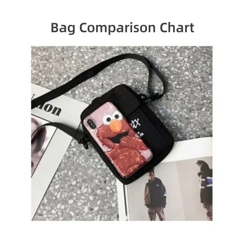 2023 New STUY Street Hip Hop Shoulder Slung Mobile Phone For Teenagers Japanese Classic Small Bag Magazine