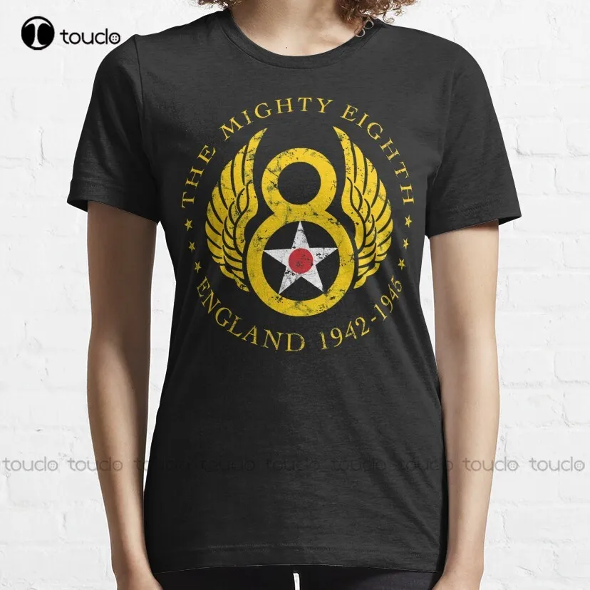 Mighty Eighth - 8Th Air Force Classic T-Shirt Beach Shirt Custom Aldult Teen Unisex Digital Printing Tee Shirt Xs-5Xl Cotton New