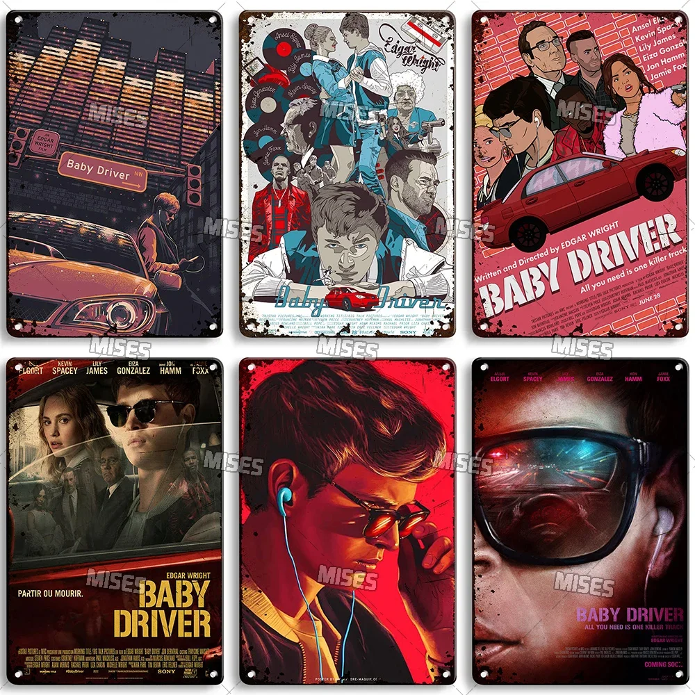 MISES طفل سائق لوحة معدنية الرجعية المعادن المشارك المنزل مقهى جدار ديكور تسجيل الحنين لوحة الحائط معدن القصدير تسجيل ديكور الصناعية #3