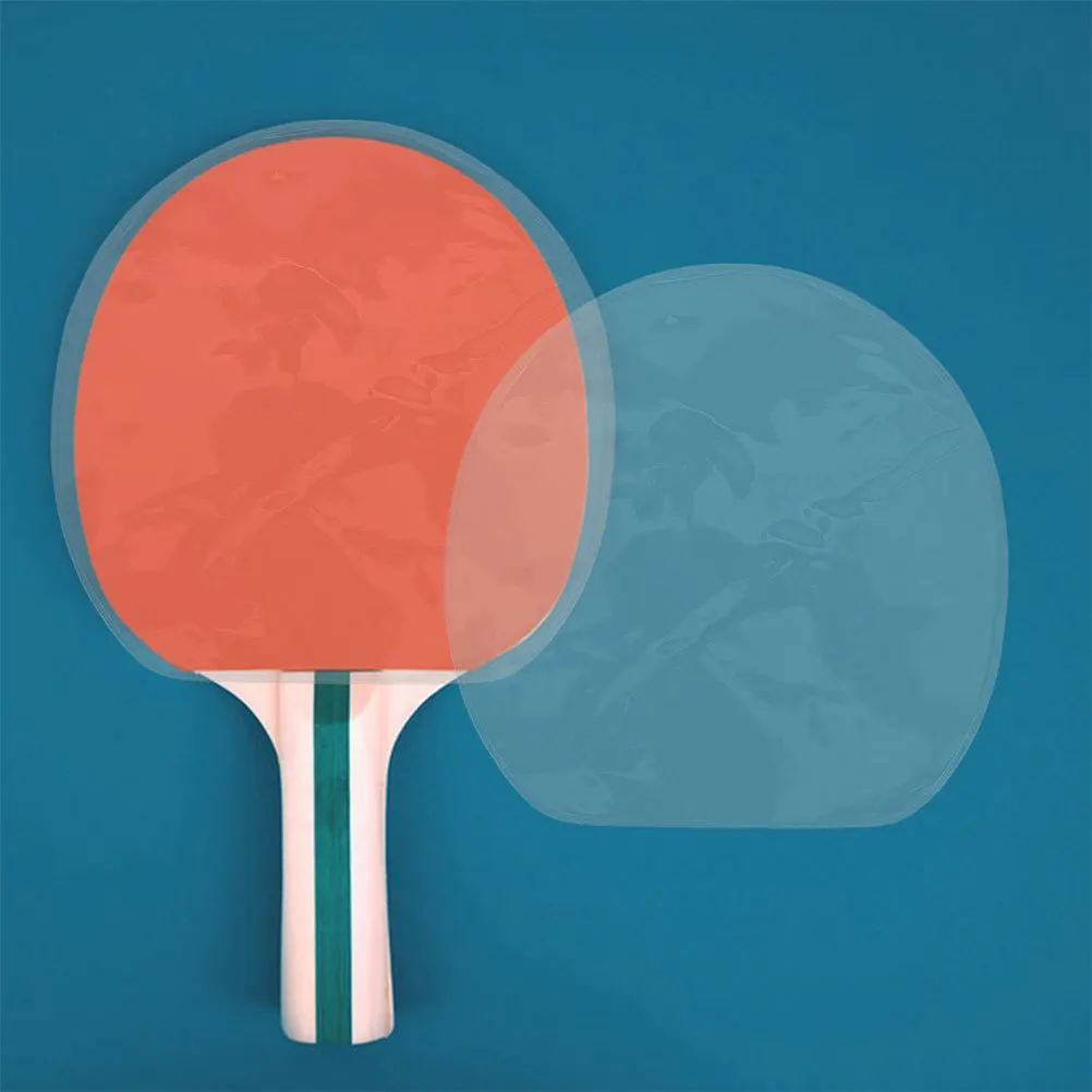 

20Pcs Table Tennis Paddle Protective Film Clear Transparent Non Adhesive Cover Training Racket Protective Sheet Anti Wear