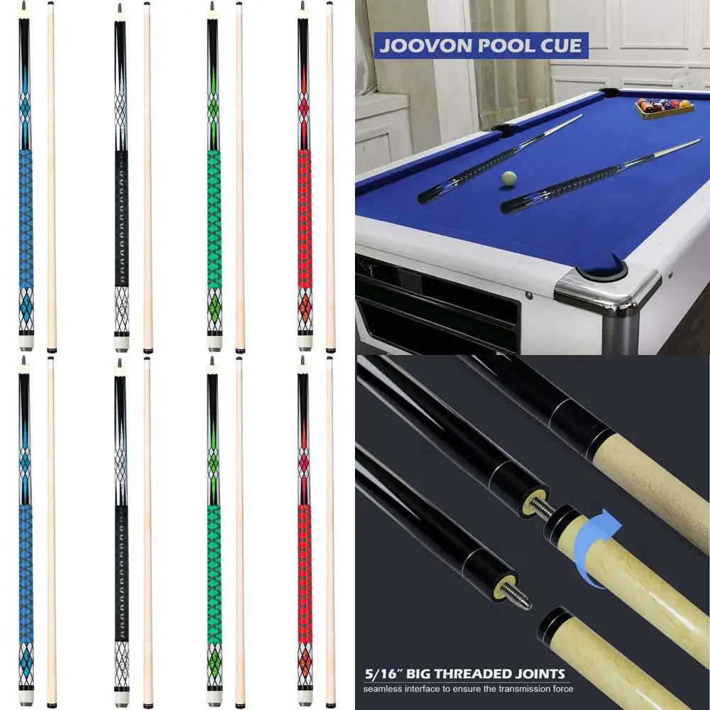 

Набор из 4 кийных усилителей для бильярда с наконечниками 13 мм и 2-компонентным комплектом, 58 киев с резиновыми накладками