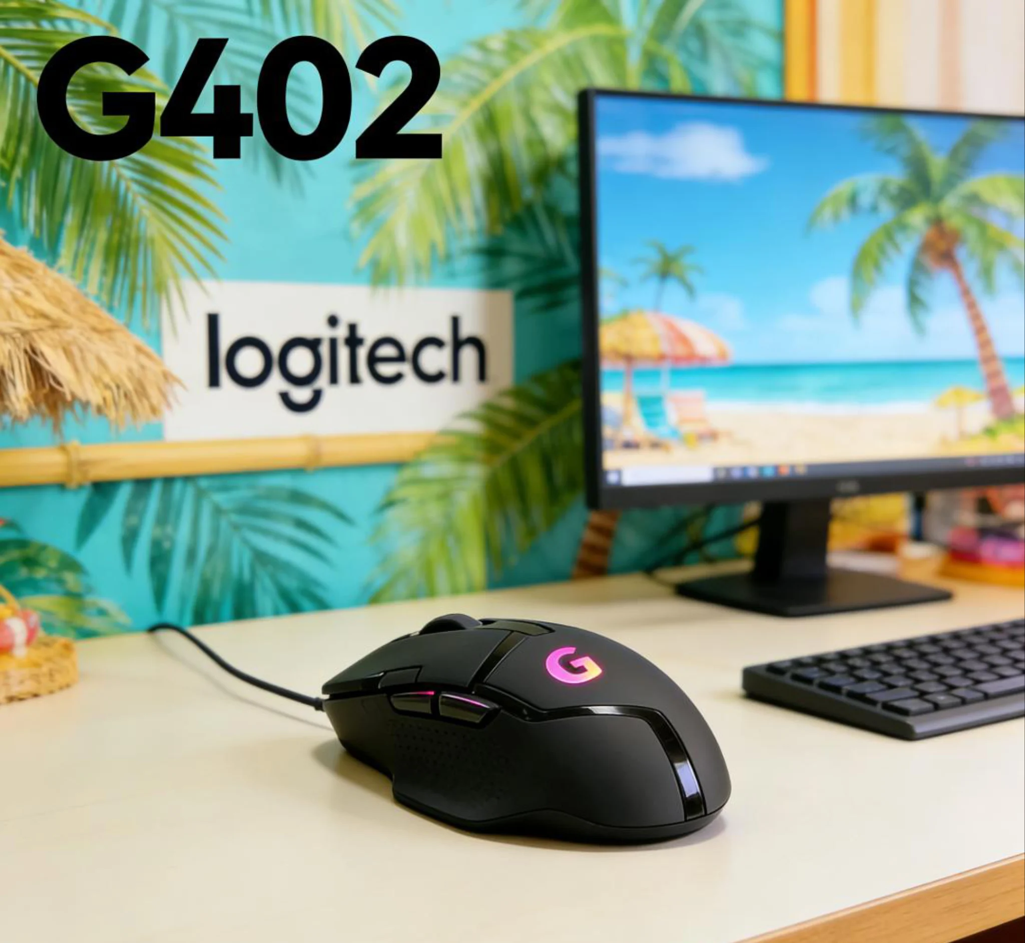 

Проводная игровая мышь Logitech G402 LIGHTSPEED, легкая, эргономичная, прочная, высокоточная, для киберспорта, 8 кнопок + M750/M650/M330