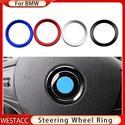 Car Steering Wheel Circle Sticker for BMW M3 M5 E36 E46 E60 E90 E92 X1 F48 X3 X5 X6 Decoration Ring Styling Interior Accessories