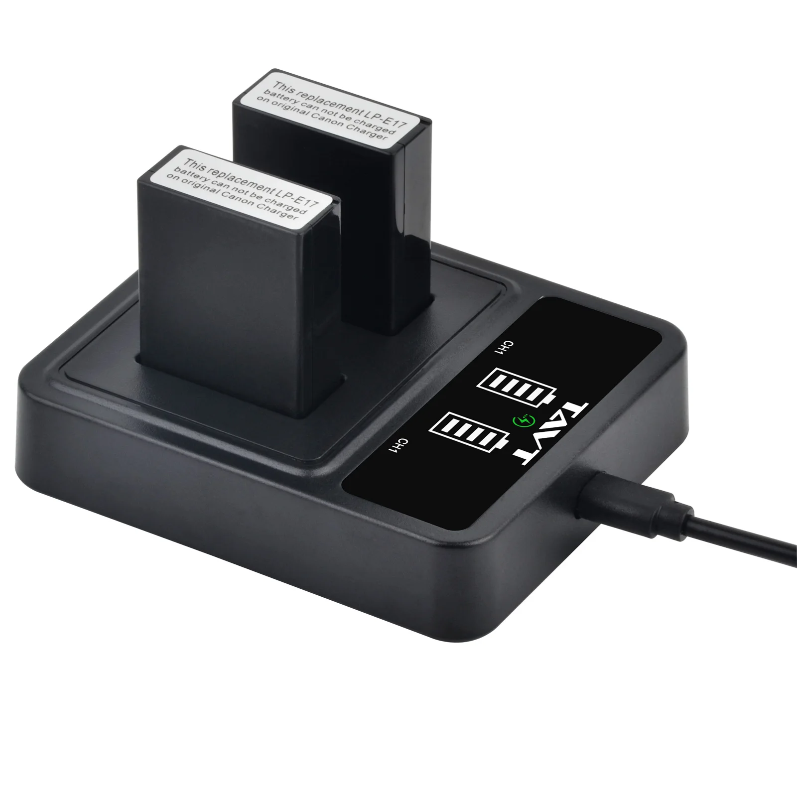 LP-E17 LPE17 LP E17 Camera Battery+PD 20W Charger with Type C Port for Canon EOS RP R8 R50 200D 250D M3 M5 M6 750D 760D R10 T8i