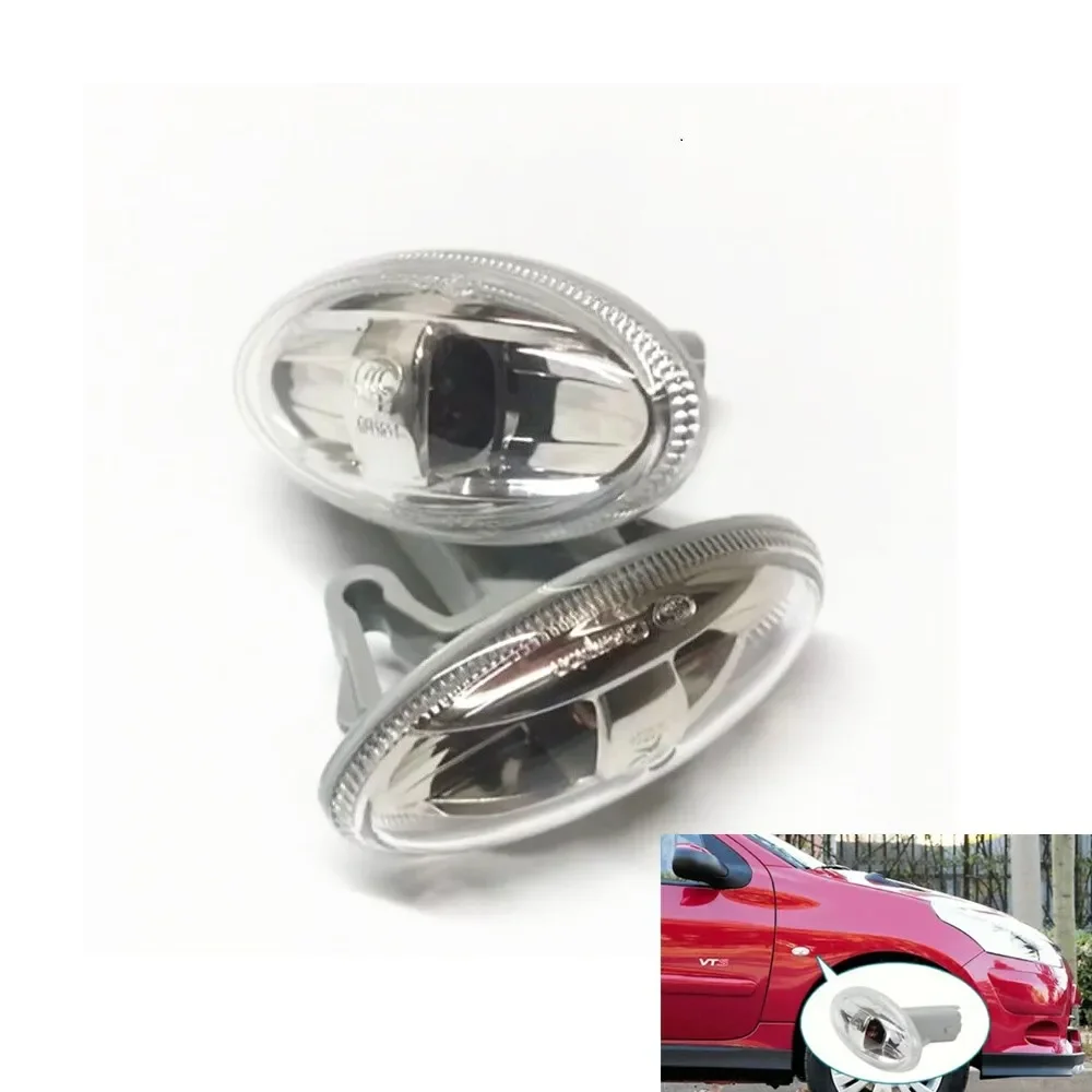 Front Fender Turn Signal Fender Side Lights With Bulb For Peugeot 206 207 307 For Citroen C2 Elysee