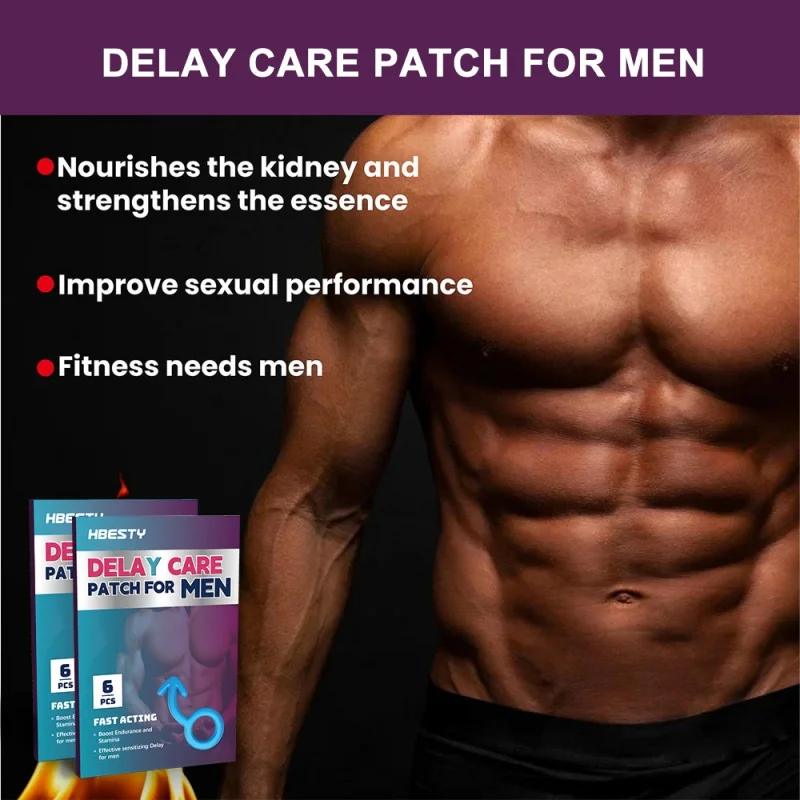 HBESTY Male Delay Patch Adult Long Lasting Strong Thickening Kidney Couple Sex Health Patch