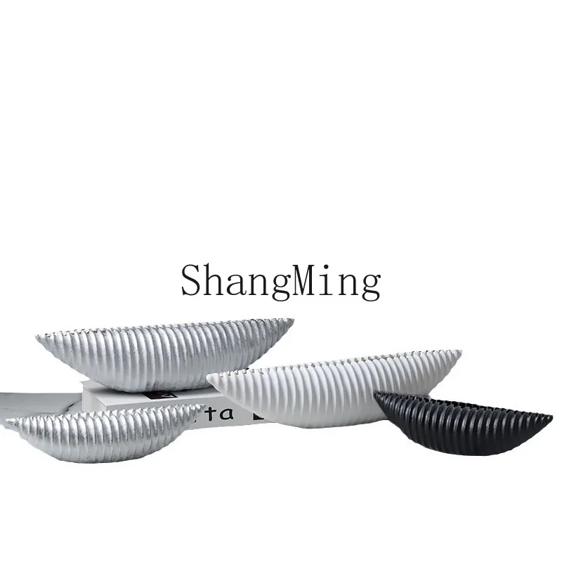 

DSA boat shell roll lotus vase ornament old retro TV cabinet wine cabinet porch bookcase jewelry