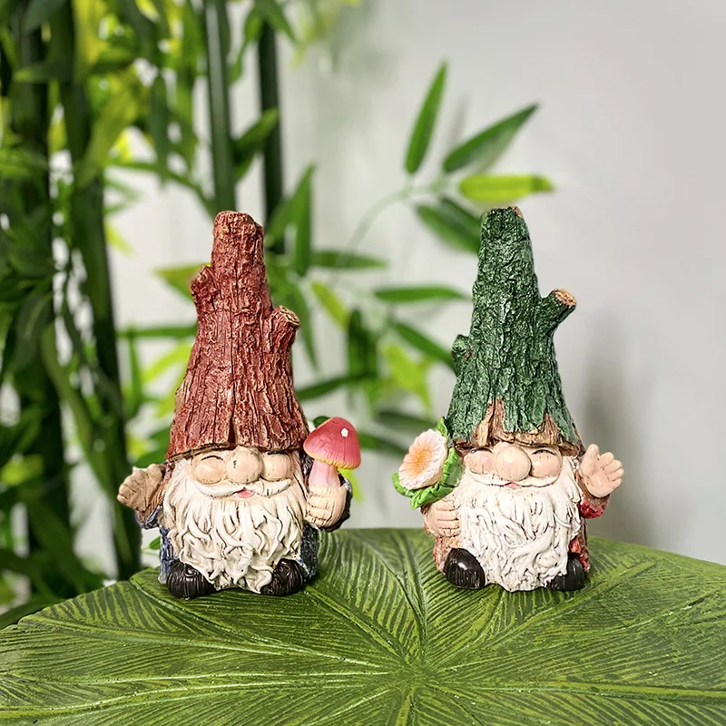 

Nordic Solar Resin Dwarf Sculpture Decoration Outdoor Garden Courtyard Craft Figures Accessory